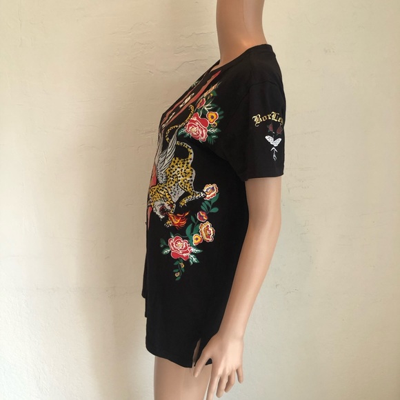 Switch Remarkable Limited Edition Black Embroidered Tiger T-Shirt Men’s Size S - Picture 16 of 16